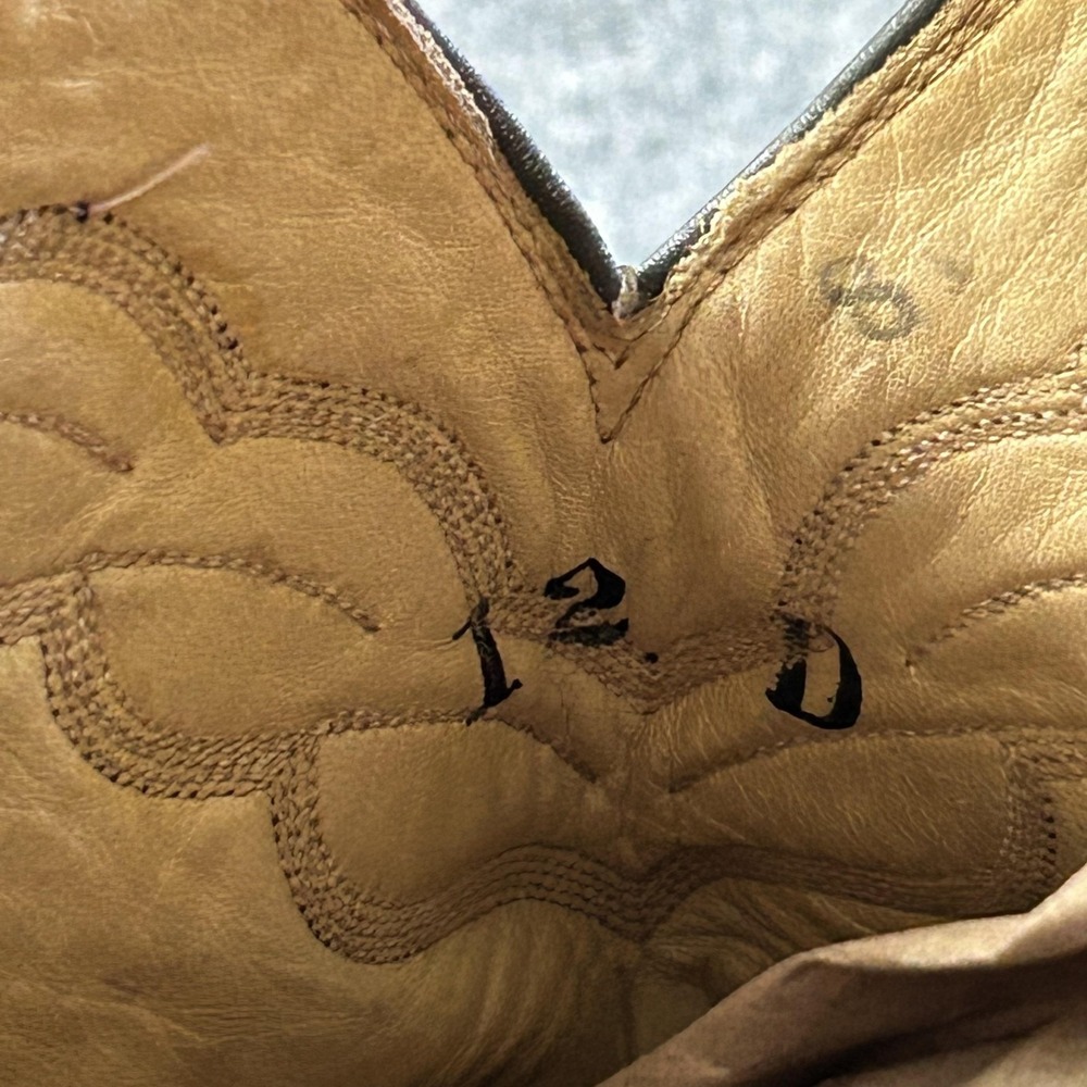 Hondo Boots Vintage Exotic Leather Cowboy Western Boots Gray USA Mens 12D - Picture 6 of 16